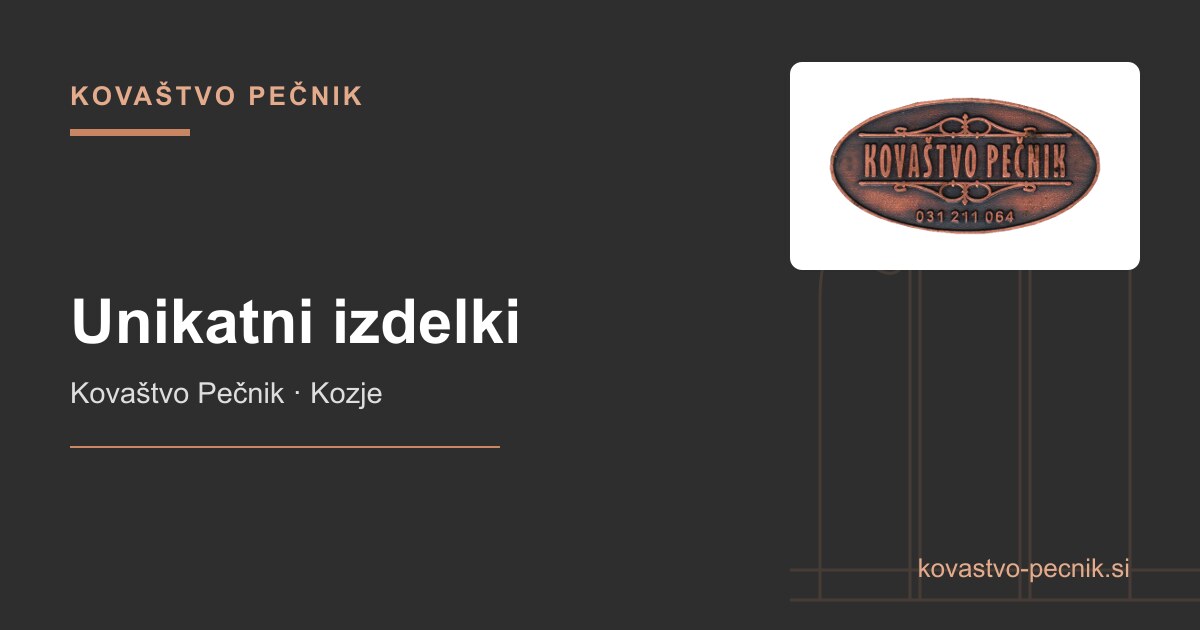 unikatni izdelki